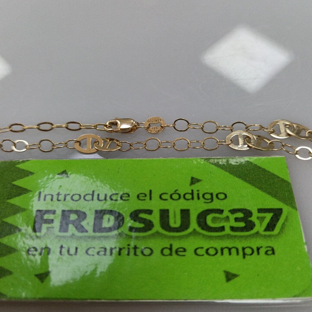 PULSERA ESPECIAL 14K 21 CM 1.8 GR (NUEVO)