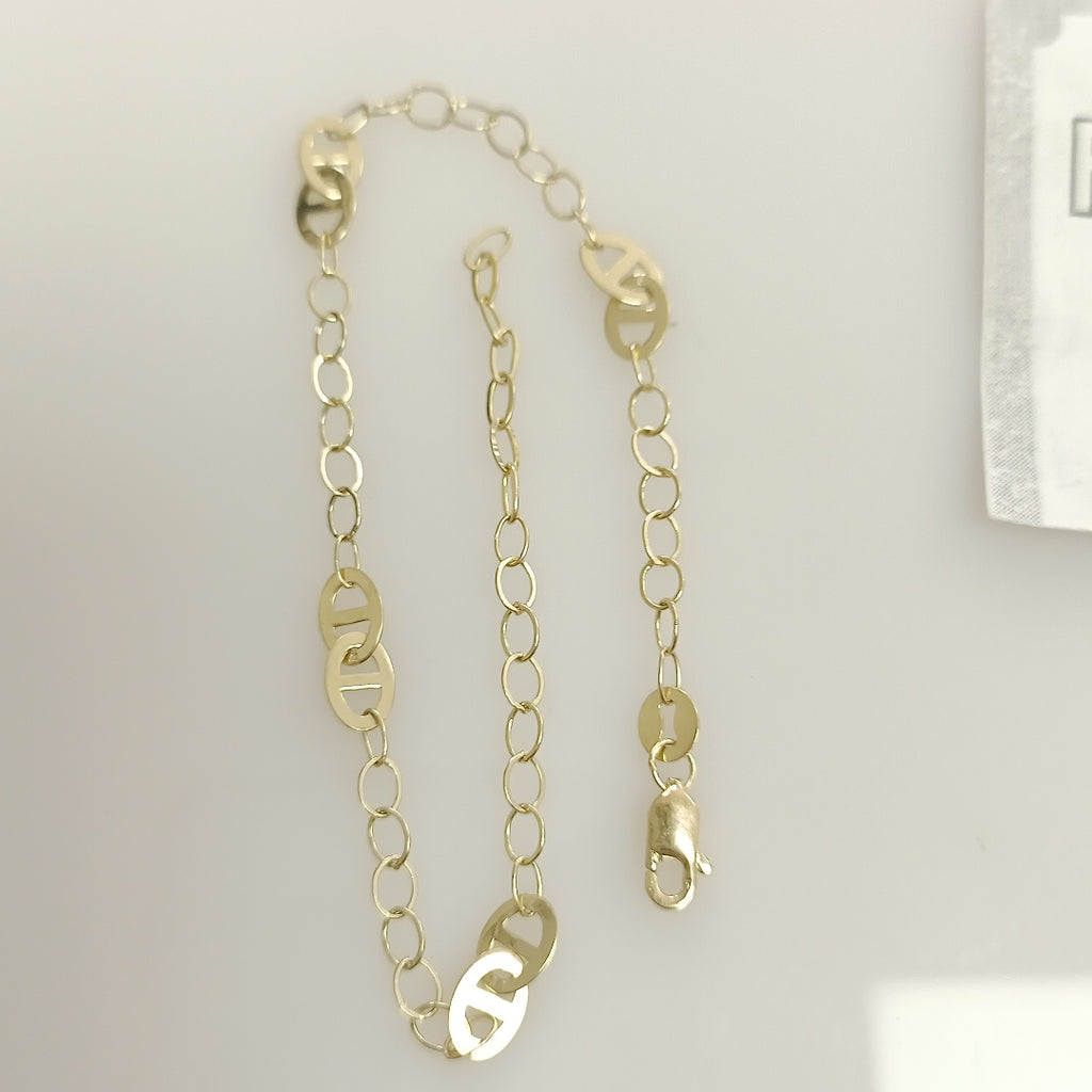 PULSERA ESPECIAL 14K 21 CM 1.9 GR (NUEVO)