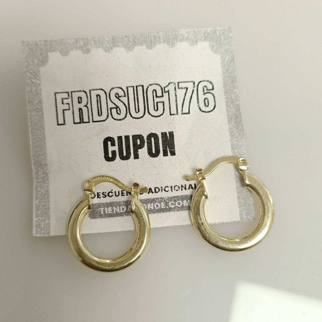 ARETES ARRACADAS 14K 1.6 GR (NUEVO)
