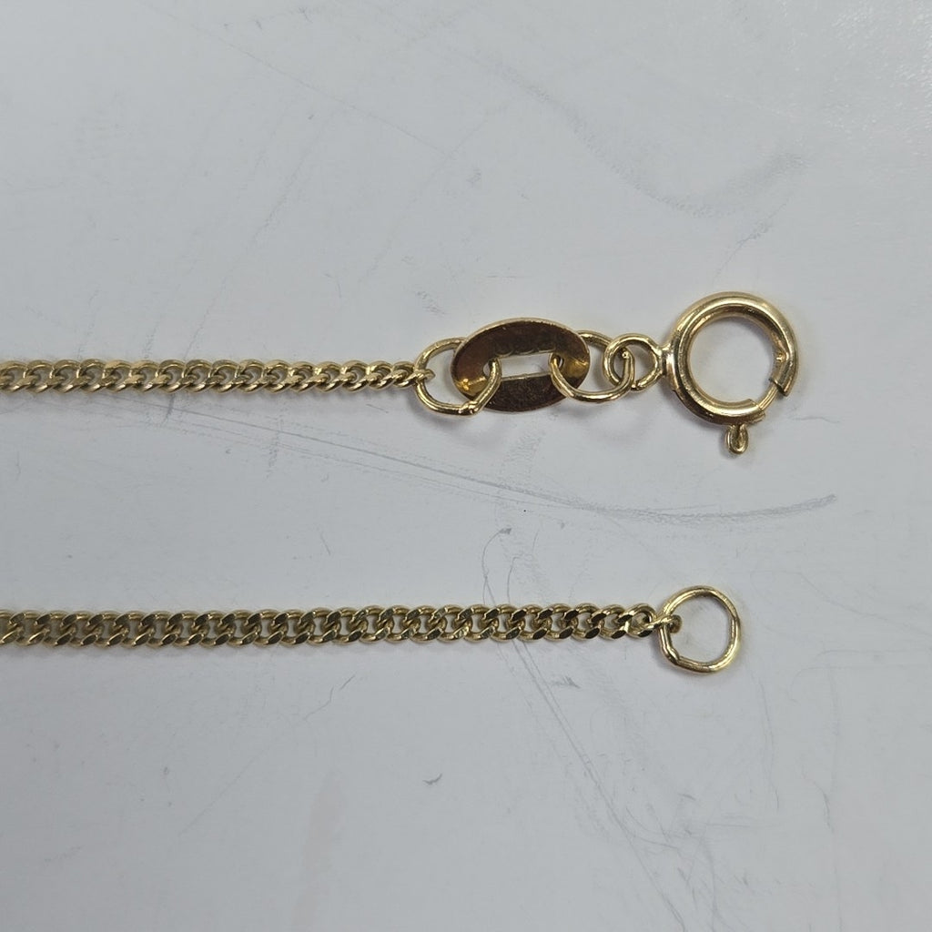 CADENAS TEJIDO BARBADA ORO 10K 55 CM 3.1 GR (NUEVO)