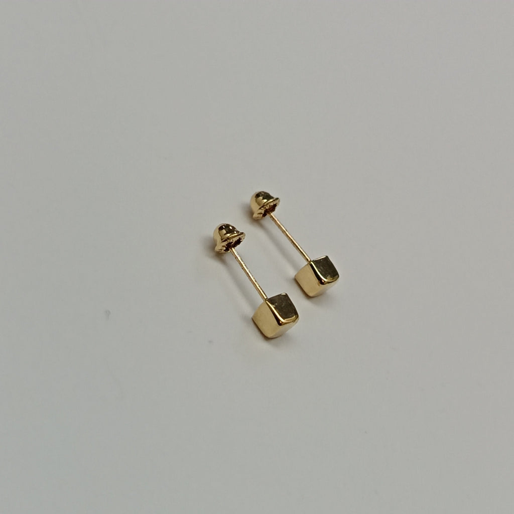 BROQUELES BROQUEL FIG CUBO 14K 0.203 GR (NUEVO)