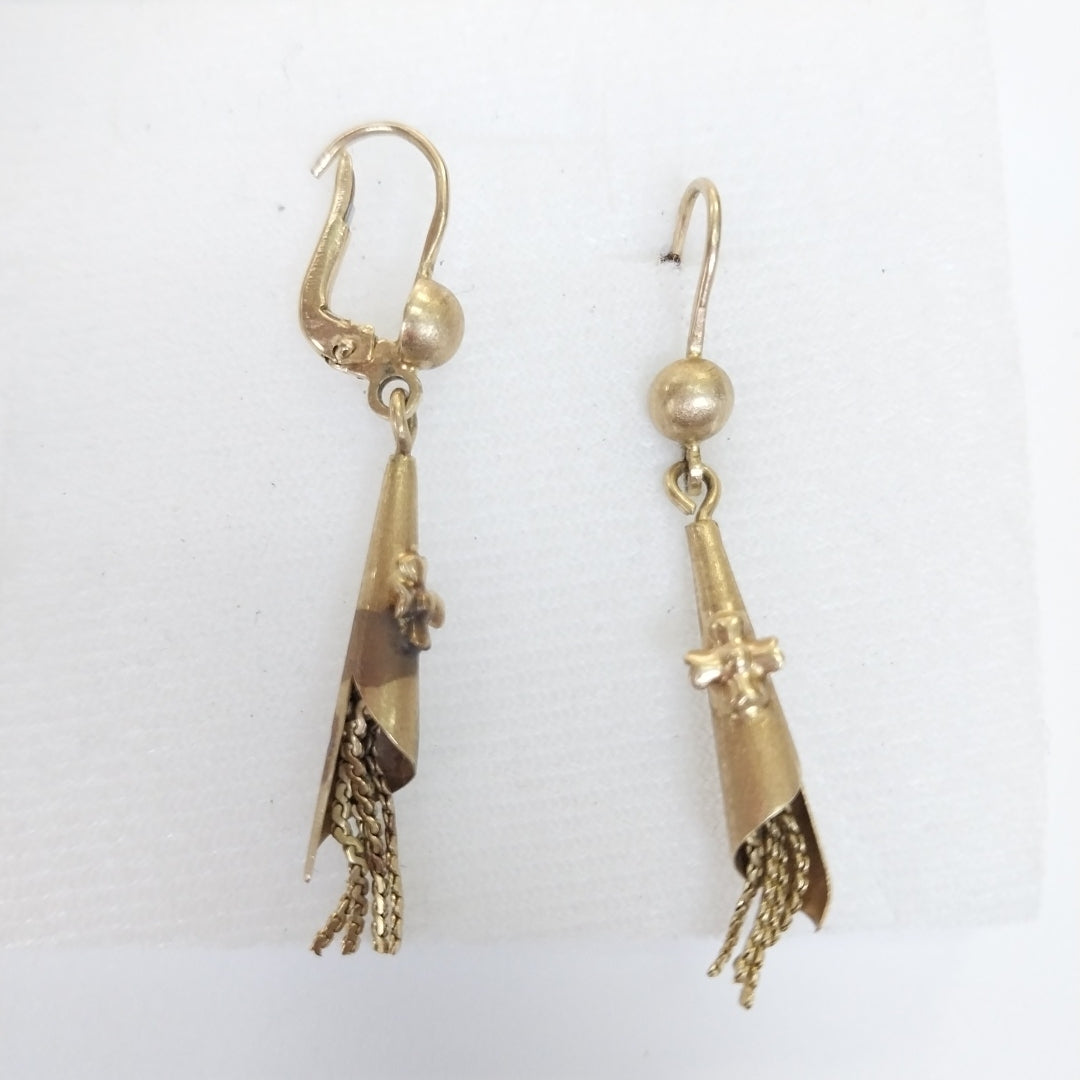 ARETES PAR ORO 14 K 4,00 GRMS (SEMINUEVO)