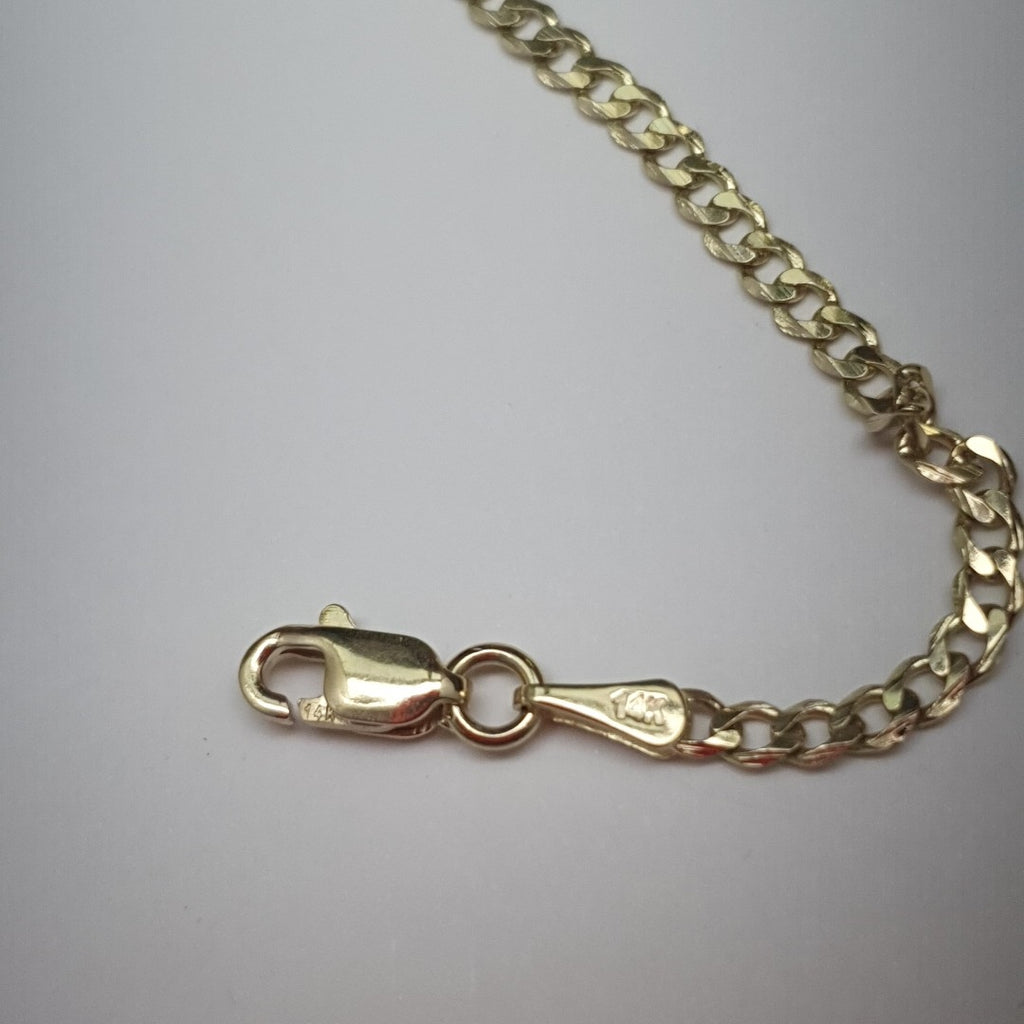 PULSERA BARBADA 14K 18 CM 2 GR (NUEVO)