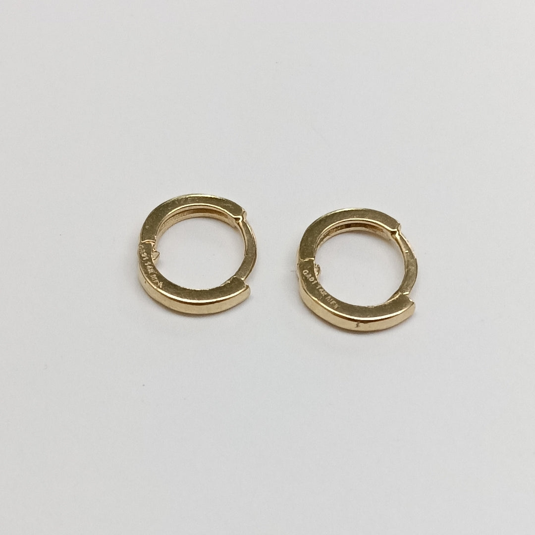 ARETES HUGGIE 14K 1.3 GR (NUEVO)