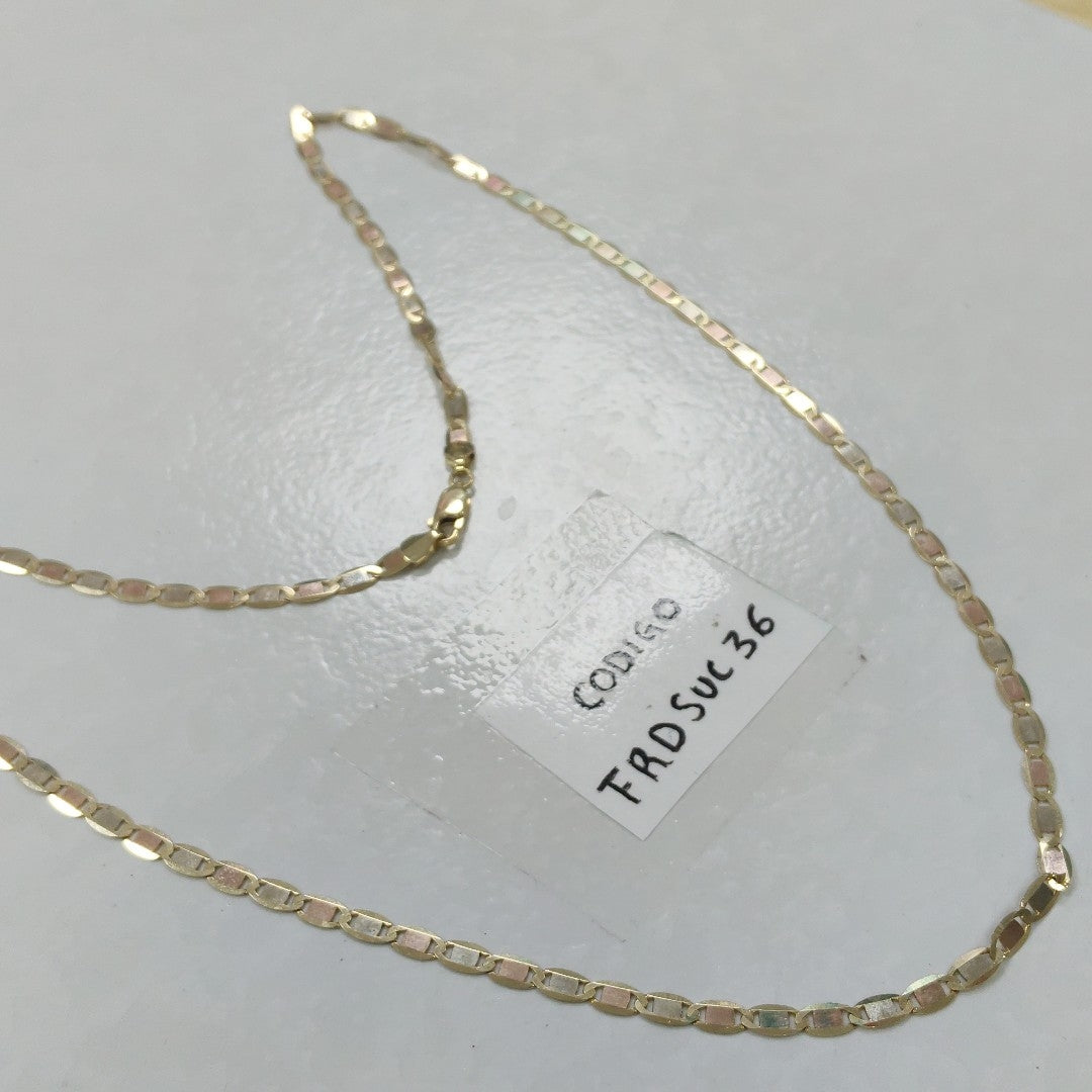 CADENA ORO,ORO COMBINADO 14 K 10,70 GRMS (SEMINUEVO)