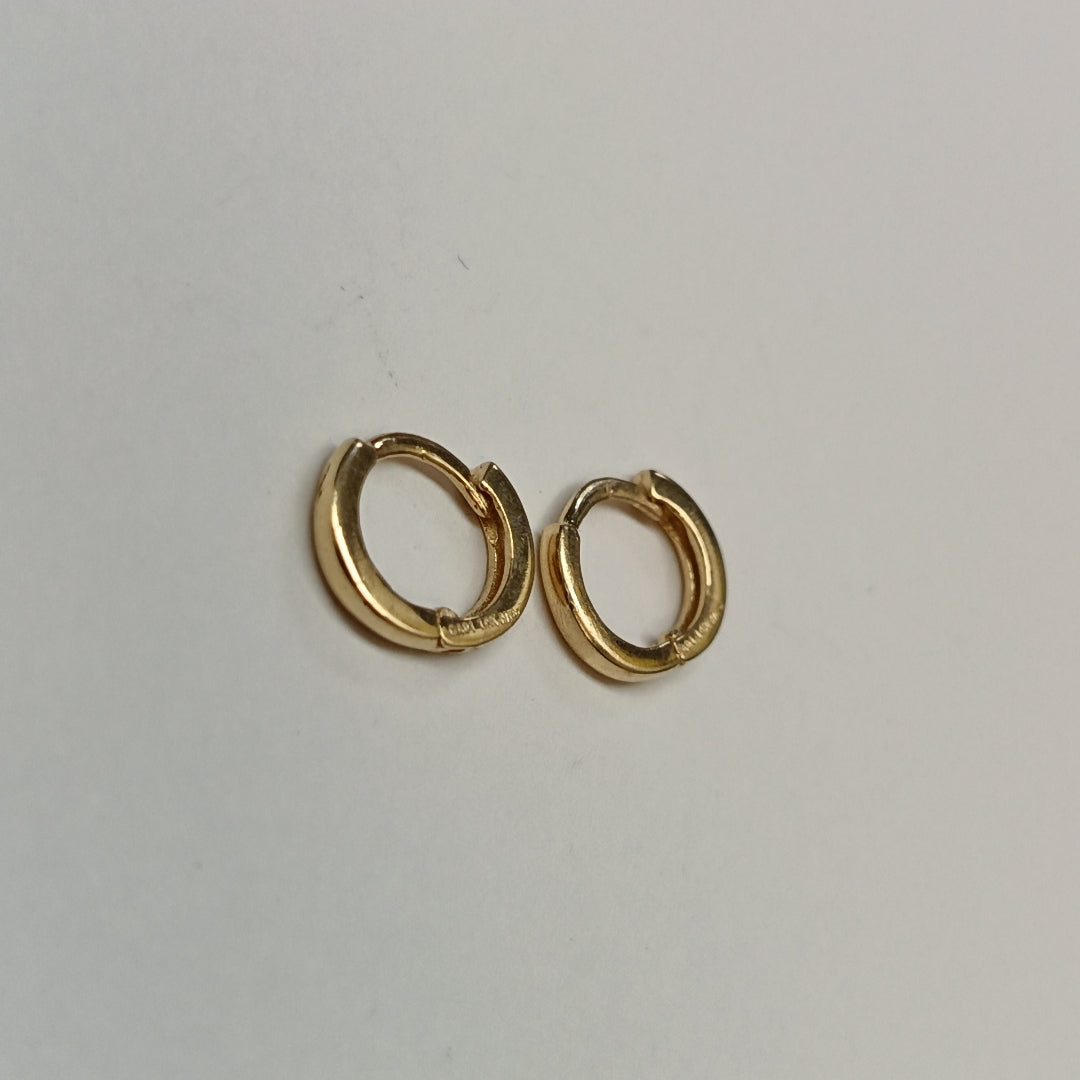 ARETES HUGGIE 14K 1.3 GR (NUEVO)