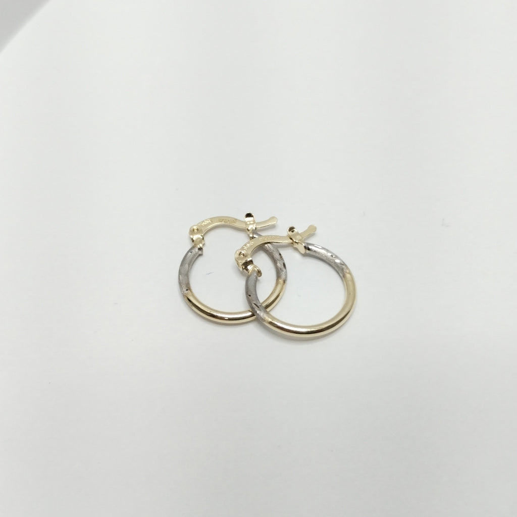 ARETES ARRACADAS COMBINADAS 14K 1.1 GR (NUEVO)