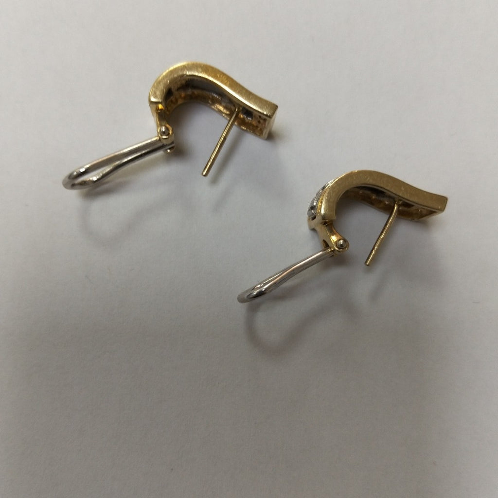 ARETES PAR ORO, ORO COMBINADO 14 K 7.7 GRMS (SEMINUEVO)