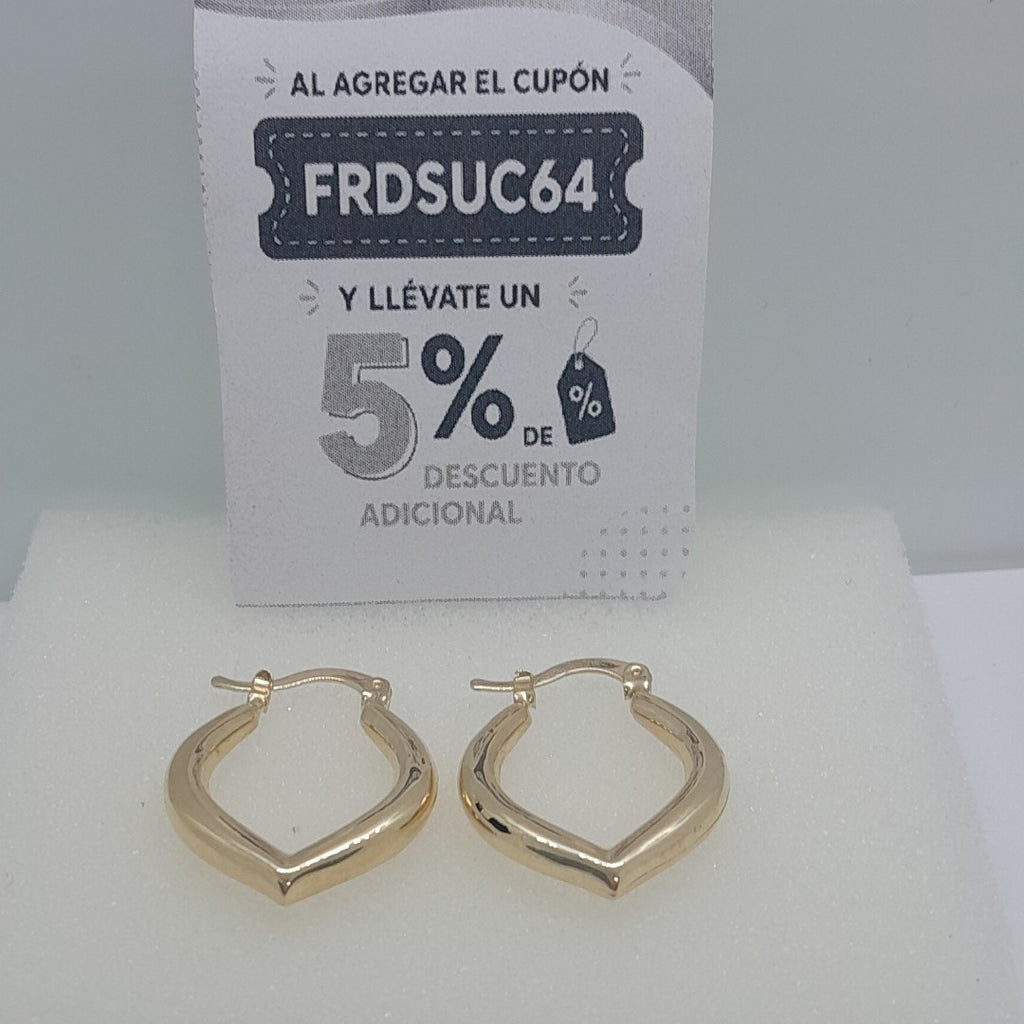ARETES ARRACADAS 14K 2 GR (NUEVO)