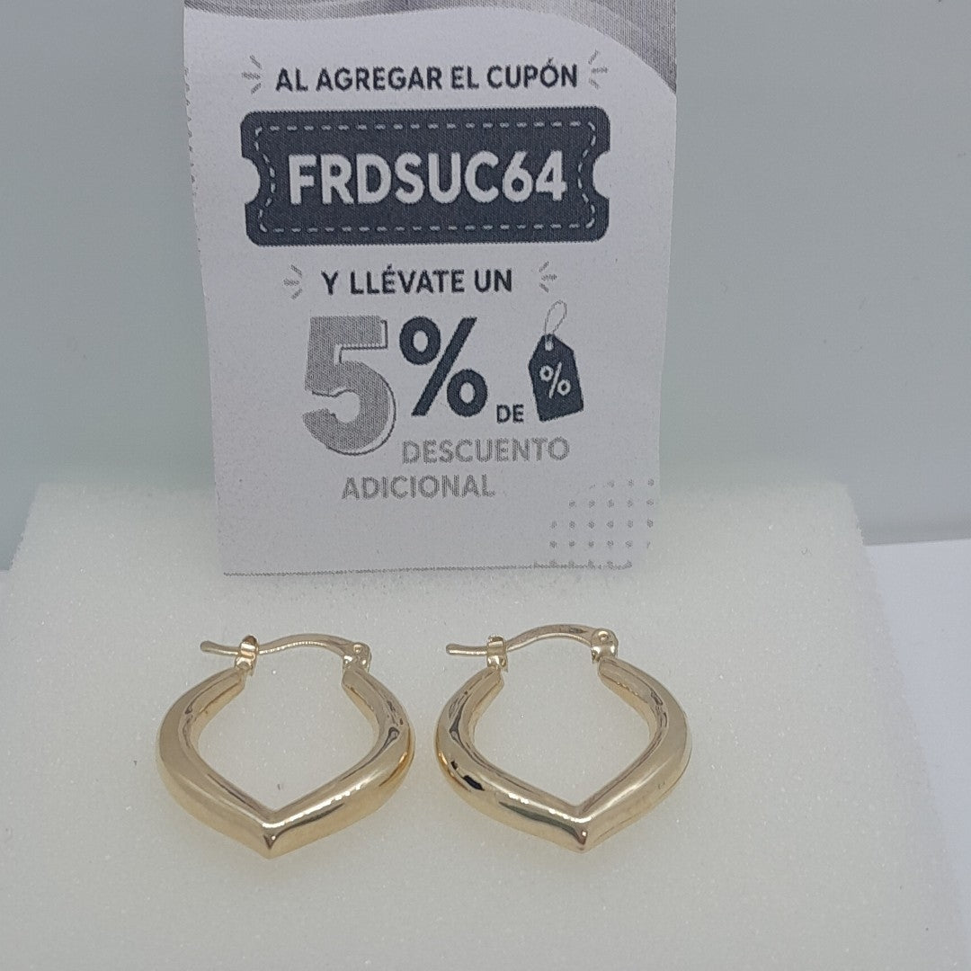 ARETES ARRACADAS 14K 2 GR (NUEVO)