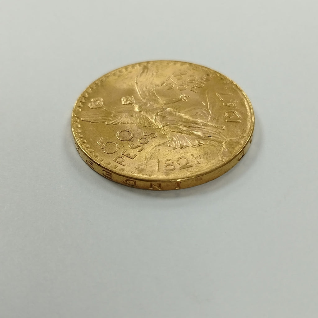 K1 41.6 GRMS 21 K IDENTIFICACIÓN MONEDA NOMINATIVA MONEDAS PESOS 50 PESOS (SEMINUEVO)