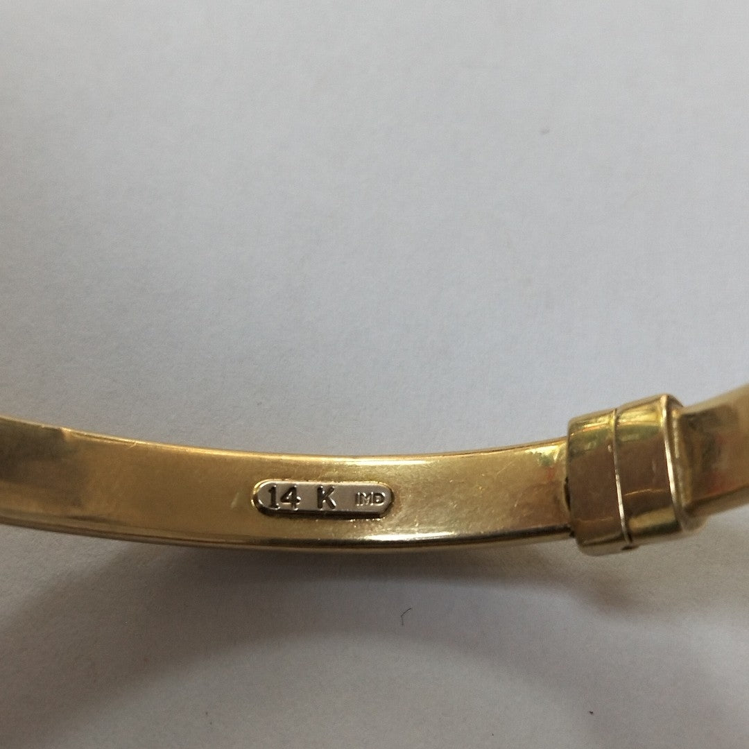 PULSERA RIGIDA ORO 14 K 8.5 GRMS (SEMINUEVO)
