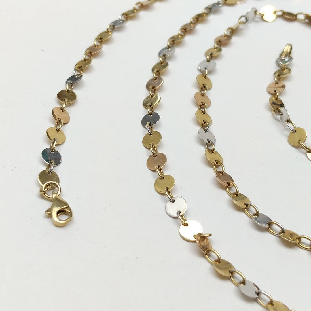 CADENA ORO COMBINADO 14 K 14,00 GRMS (SEMINUEVO)