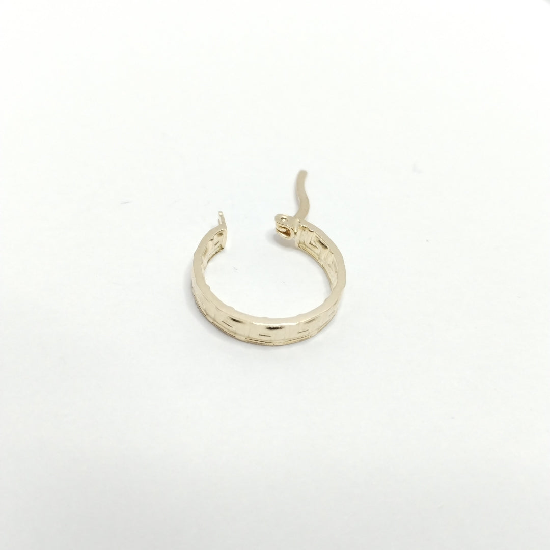 ARETES ARRACADAS FIG GRECAS 14K 1.8 GR (NUEVO)