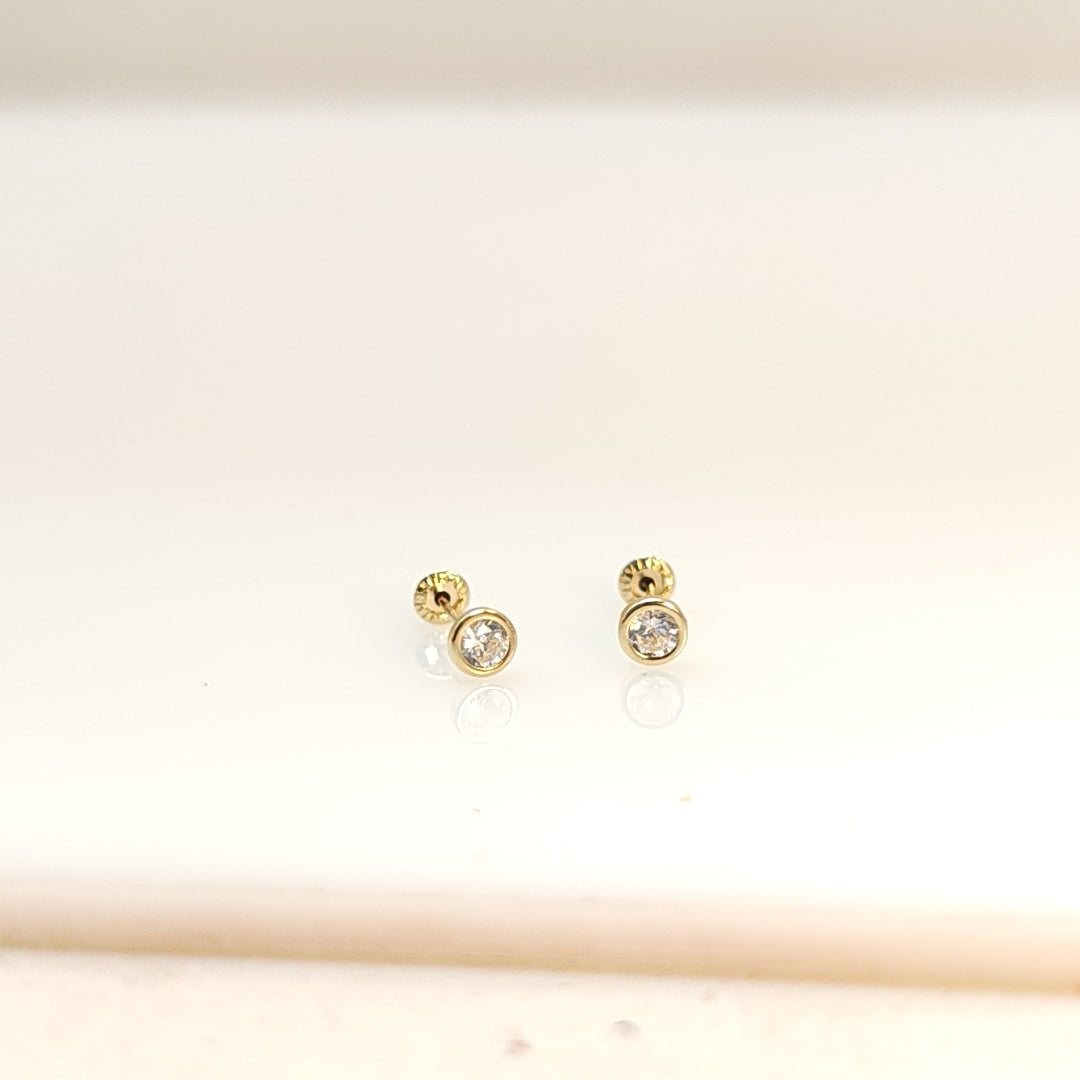 BROQUELES BROQUEL C CIRCONIA 14K 0.1501 GR (NUEVO)