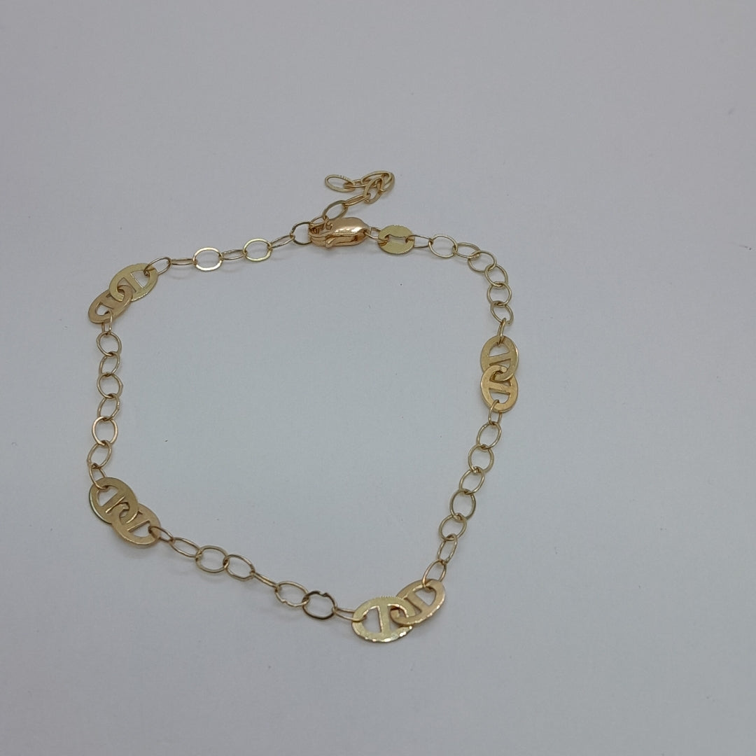PULSERA ESPECIAL 14K 21 CM 1.8 GR (NUEVO)