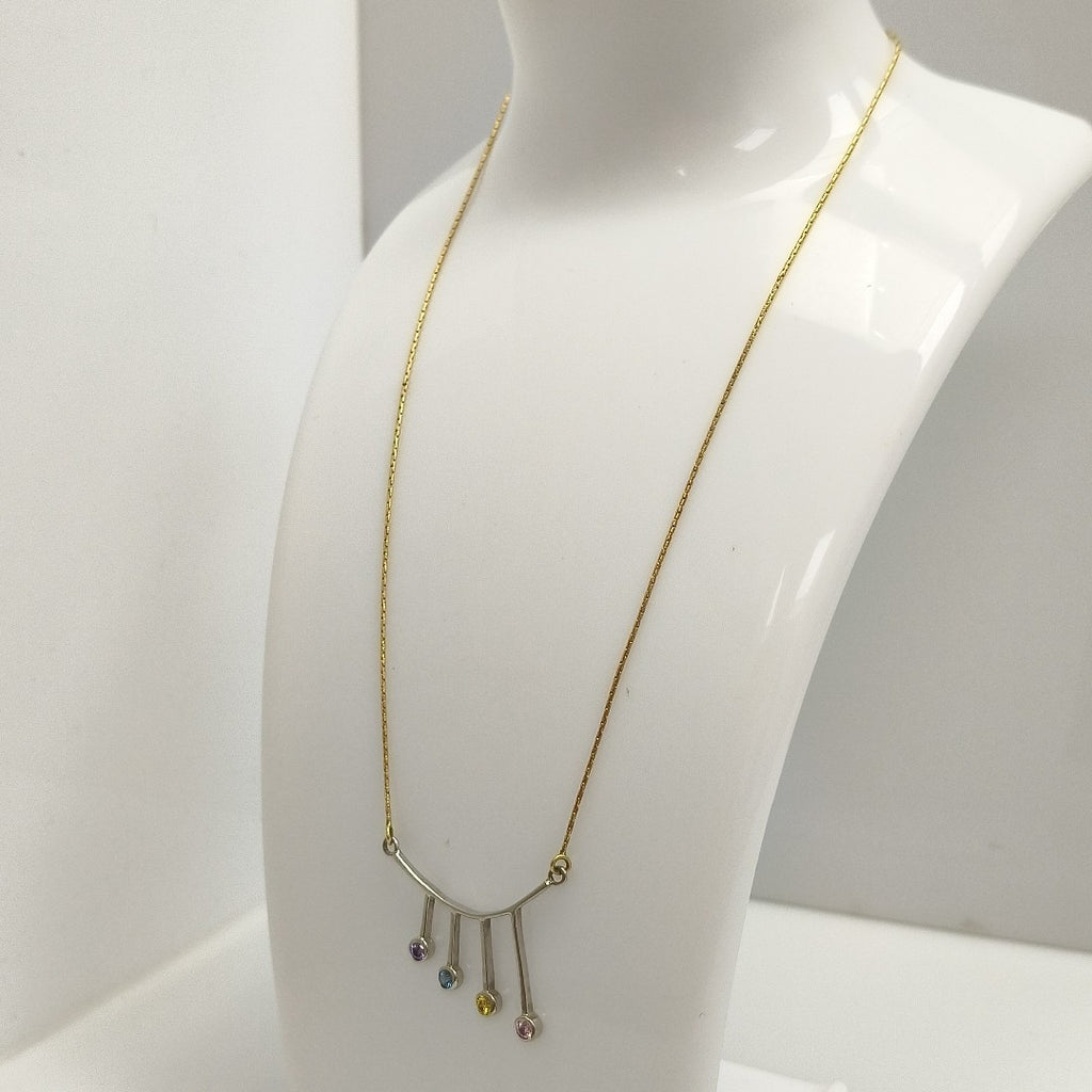 GARGANTILLA ORO COMBINADO 14 K 4,90 GRMS (SEMINUEVO)
