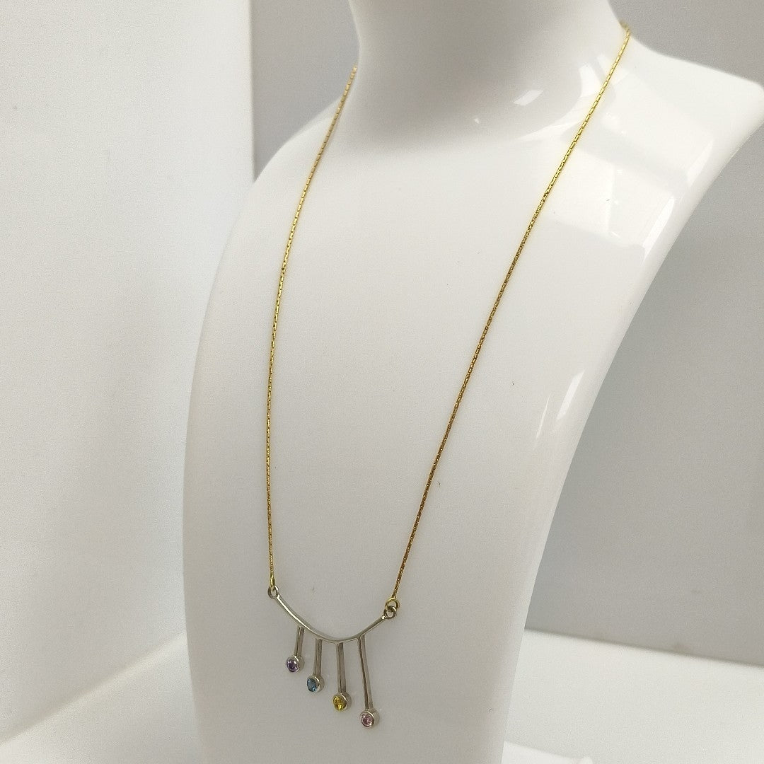 GARGANTILLA ORO COMBINADO 14 K 4,90 GRMS (SEMINUEVO)