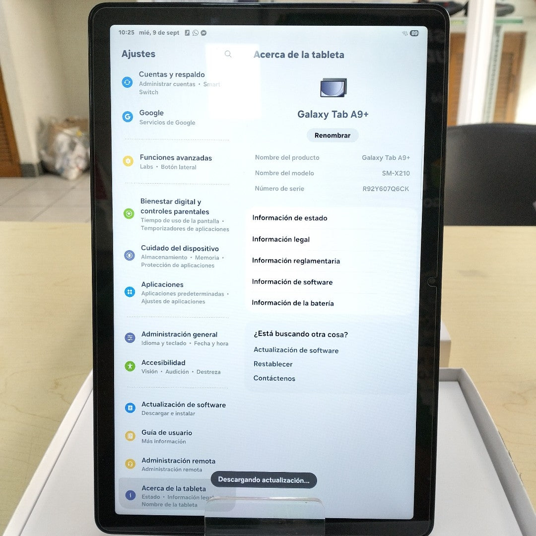 TABLETA SAMSUNG GALAXY TAB A9+ SM-X210 (2023) 128 GB 8 GB RAM (SEMINUEVO)