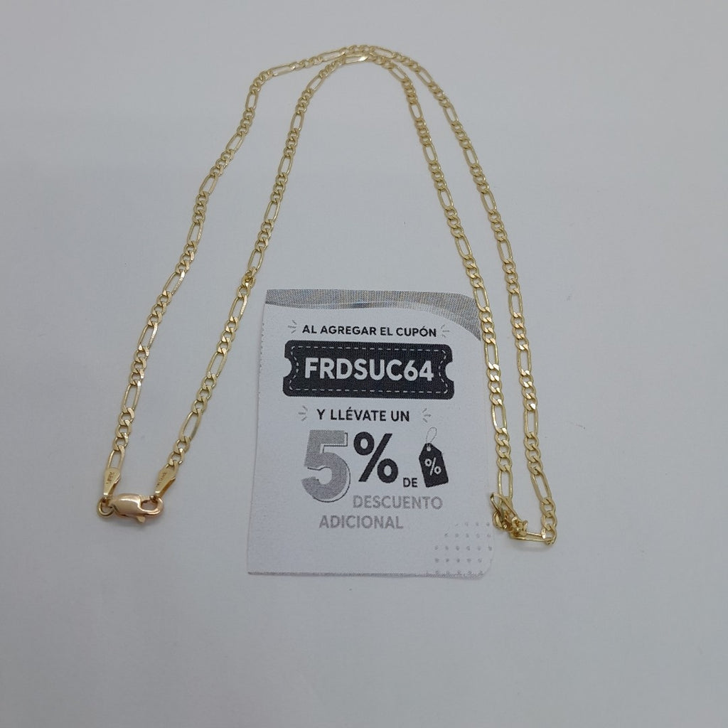 CADENA 3X1 14K 50 CM 4.5 GR (NUEVO)