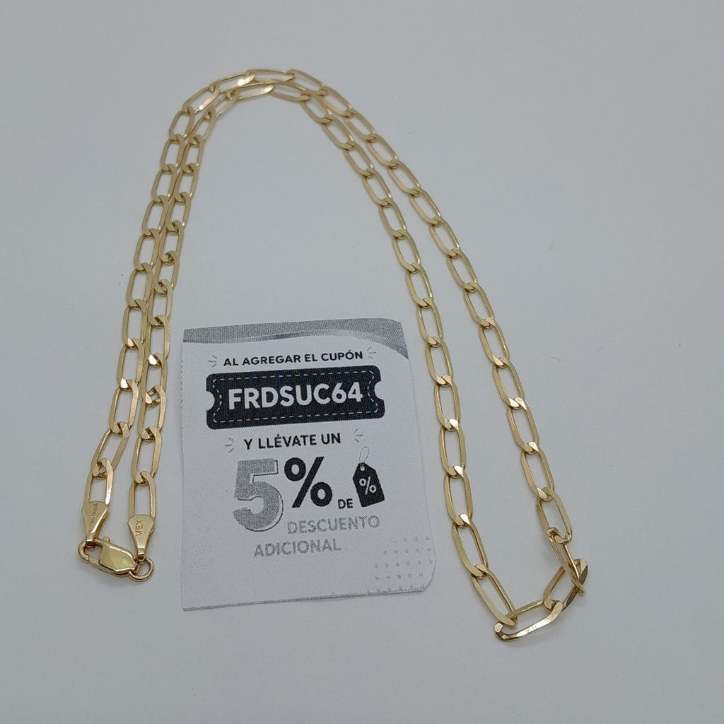 CADENA ESLABONES 14K 55 CM 9.7 GR (NUEVO)