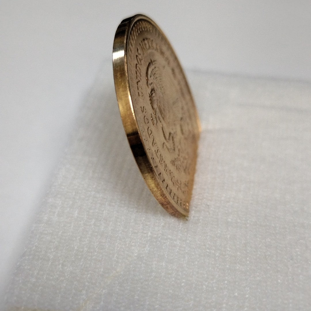 MEDALLA CONMEMORATIVA ORO 21 K 17.3 GRMS (SEMINUEVO)