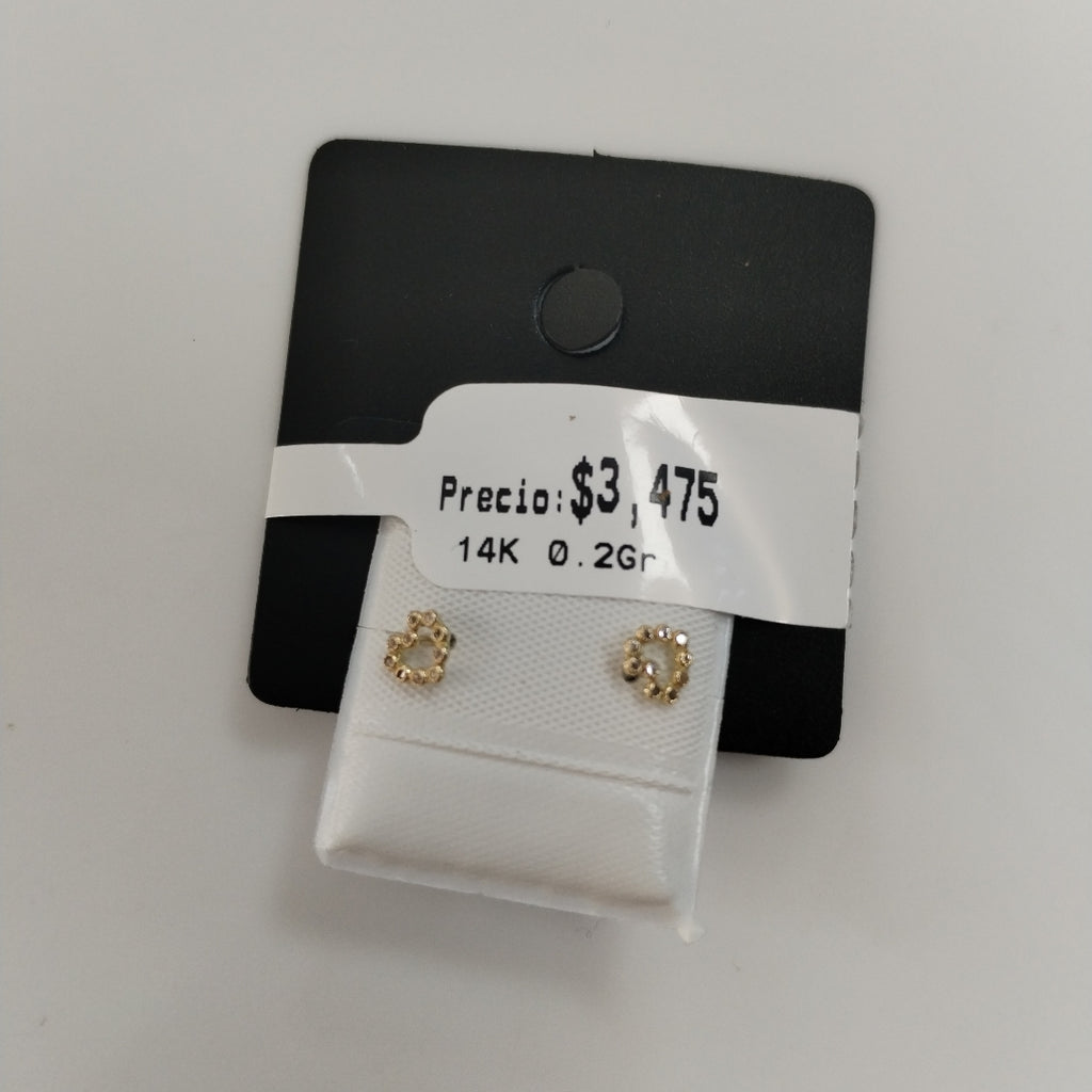 BROQUELES BROQUEL FIG CORAZON 14K 0.23 GR (NUEVO)