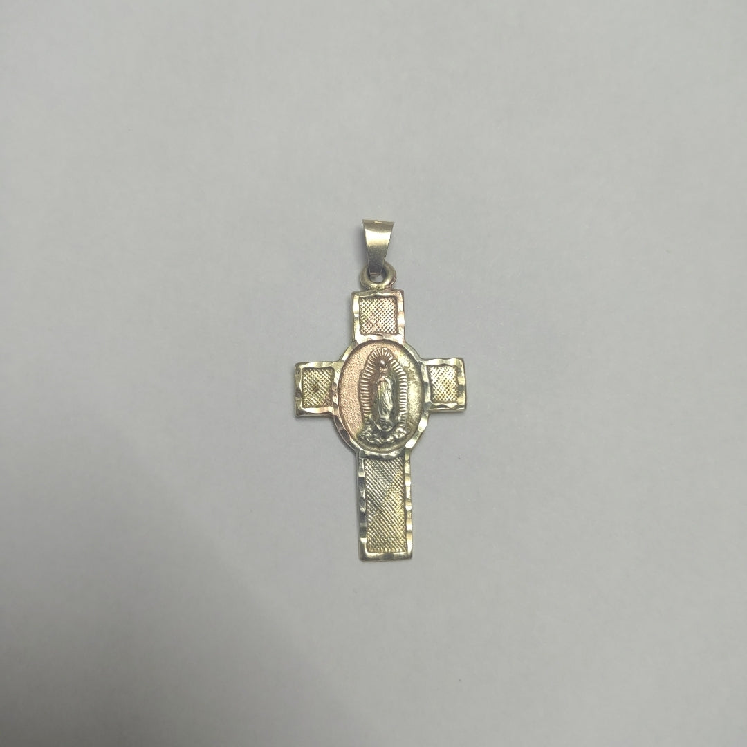 CRUZ,DIJE ORO,ORO COMBINADO 10 K 1,00 GRMS (SEMINUEVO)