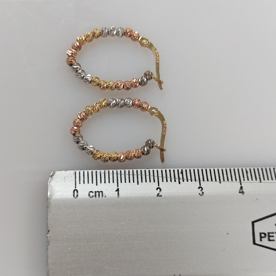 ARRACADAS PAR ORO COMBINADO 10 K 2.4 GRMS (SEMINUEVO)