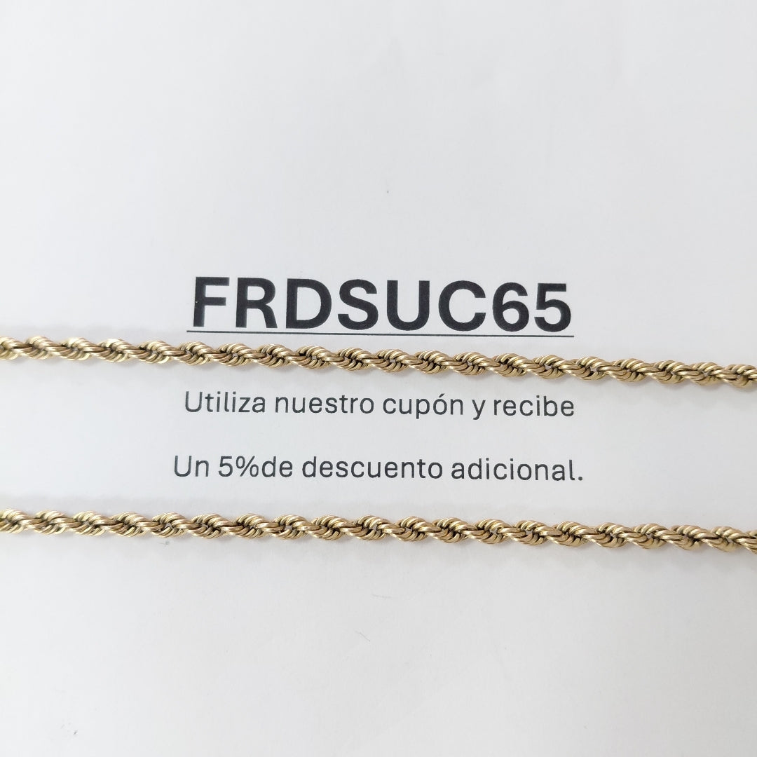 CADENA ORO 10 K 5.4 GRMS (SEMINUEVO)