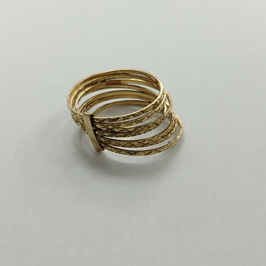 ANILLITO, SEMANARIO DE ARGOLLAS ORO 14 K 3.6 GRMS (SEMINUEVO)