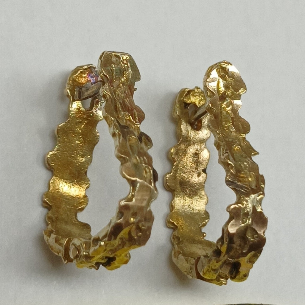 ARRACADAS PAR ORO 10 K 2.5 GRMS (SEMINUEVO)