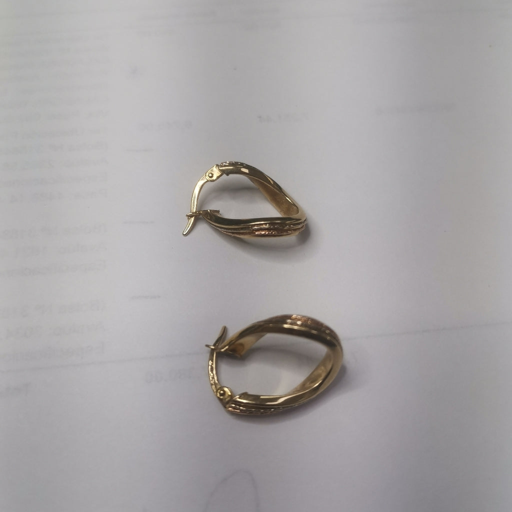 ARRACADAS PAR ORO 14 K 1.9 GRMS (SEMINUEVO)