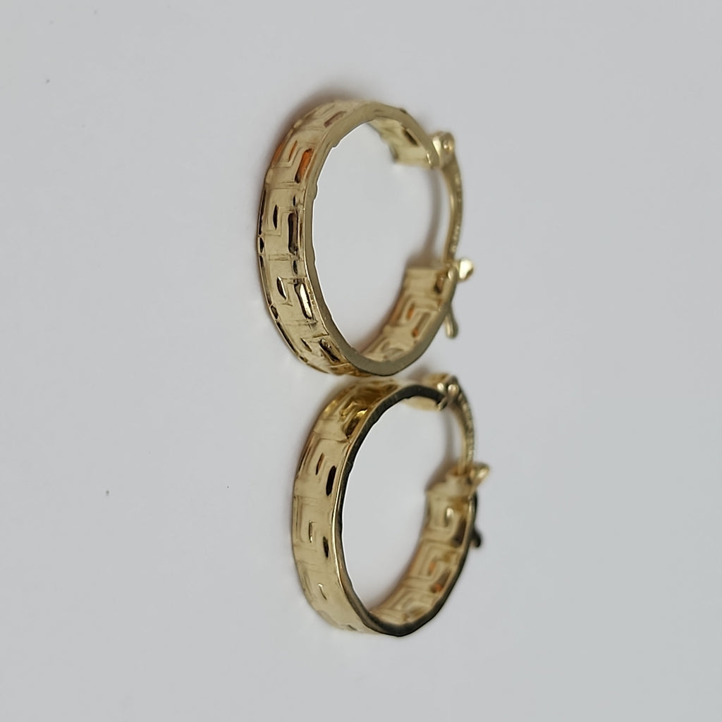 ARETES ARRACADAS FIG GRECAS 14K 1.8 GR (NUEVO)