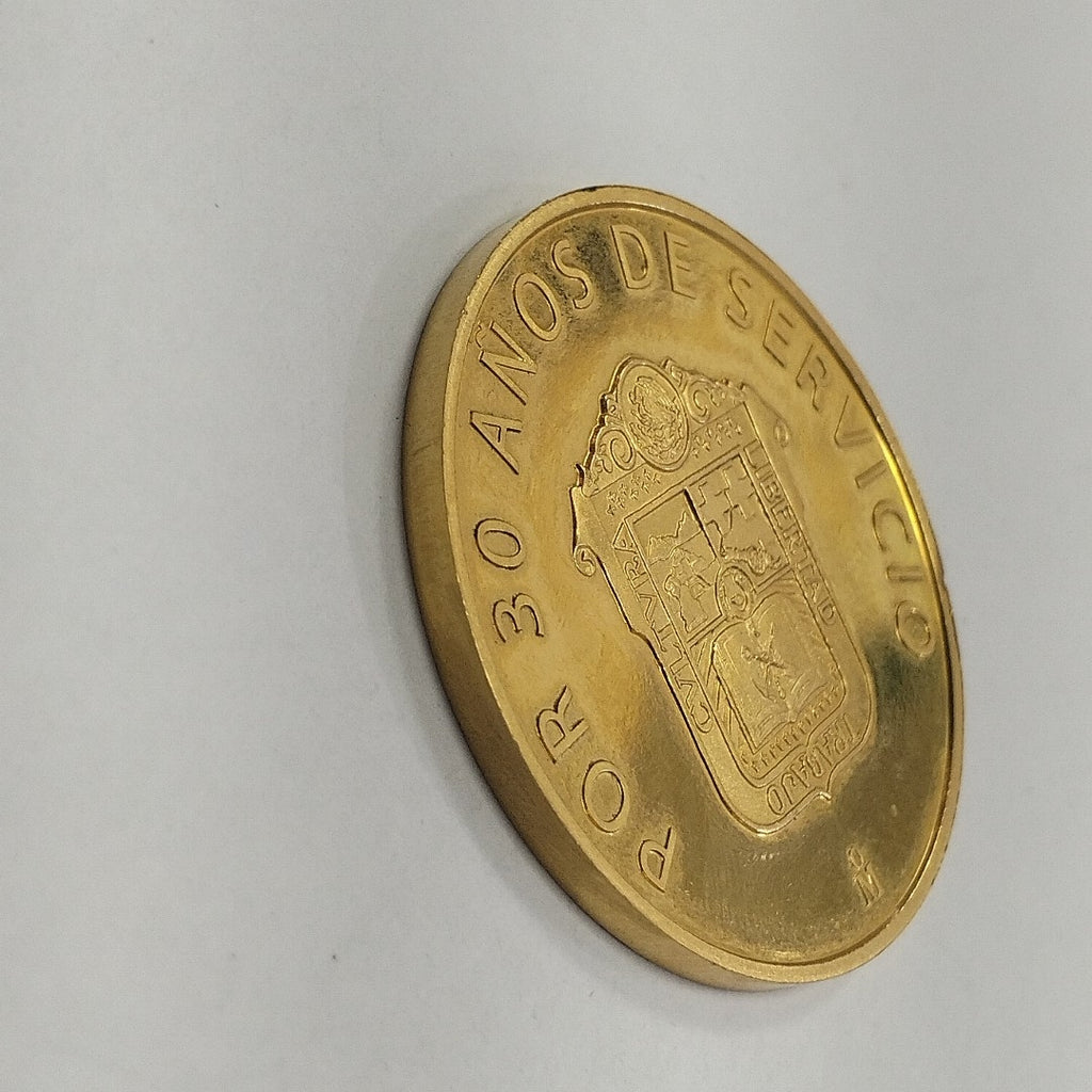 MEDALLA CONMEMORATIVA ORO 18 K 31.2 GRMS (SEMINUEVO)