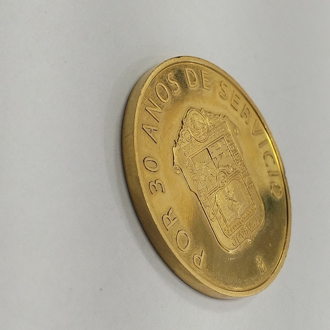 MEDALLA CONMEMORATIVA ORO 18 K 31.2 GRMS (SEMINUEVO)