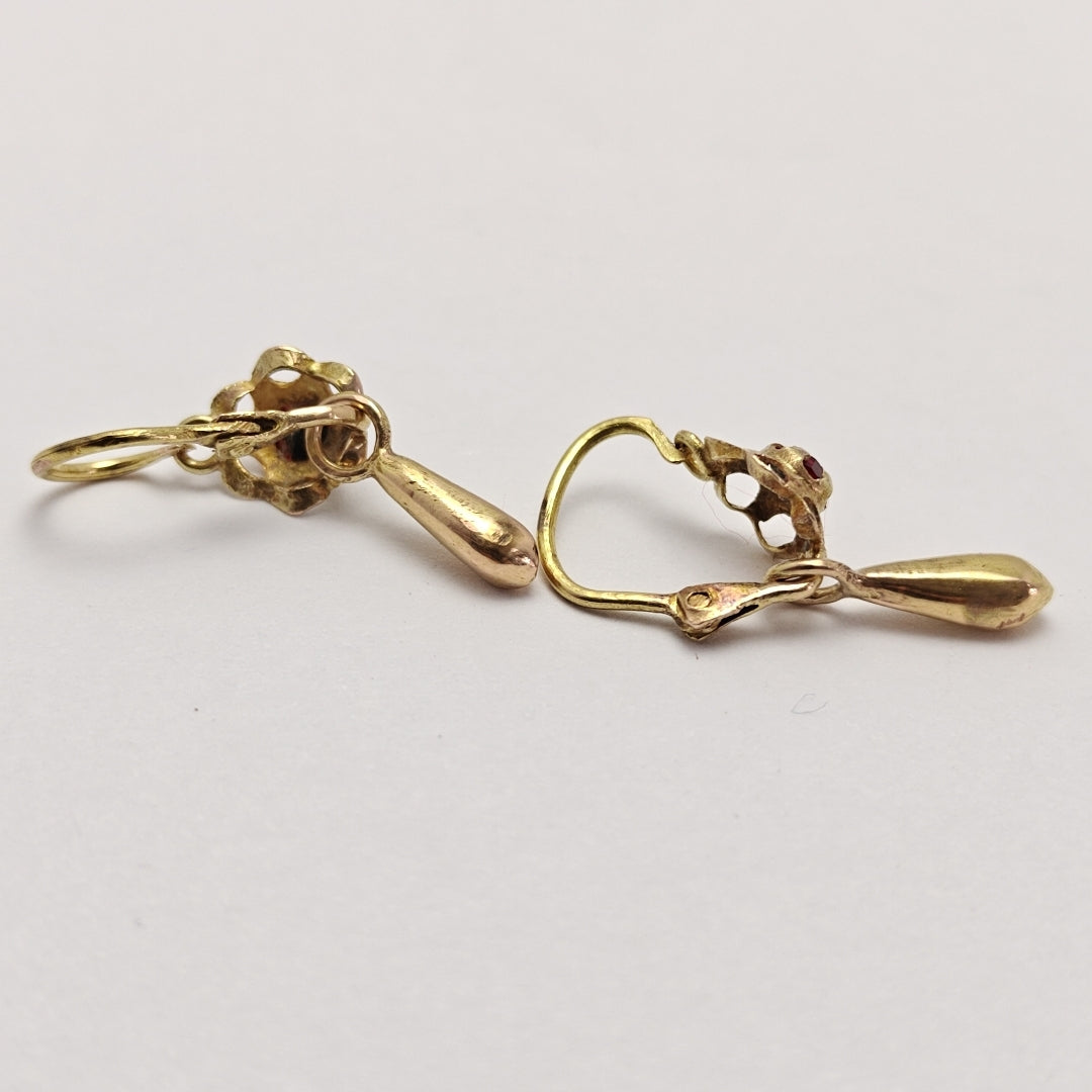 ARETES PAR ORO 10 K 1,00 GRMS (SEMINUEVO)