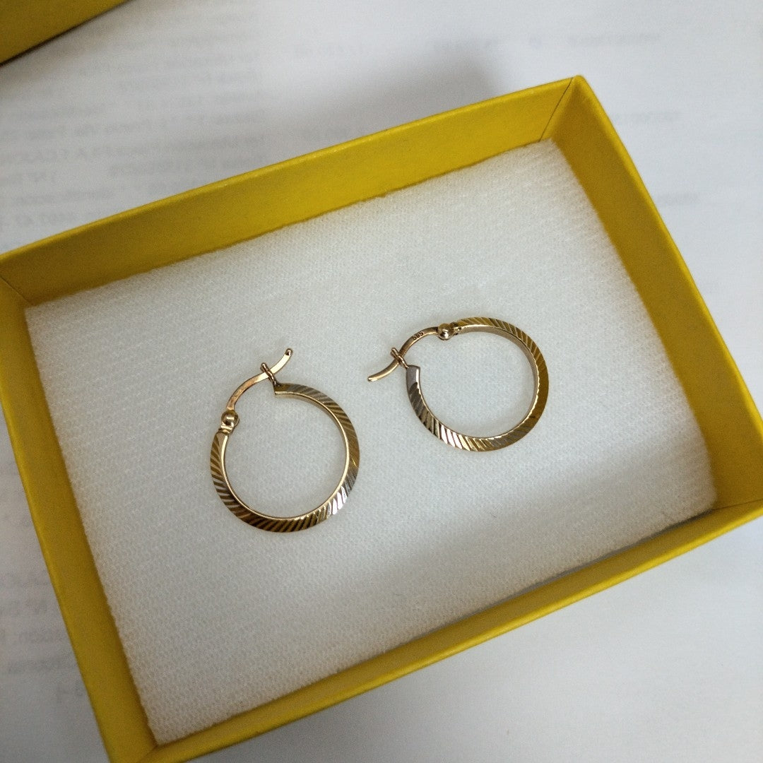 ARRACADAS PAR ORO 14 K 1.5 GRMS (SEMINUEVO)