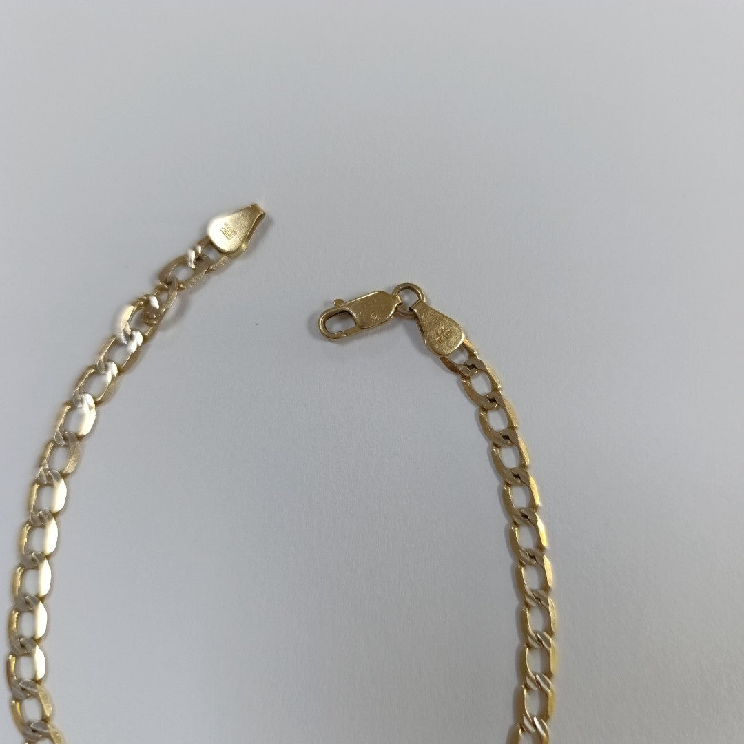 PULSERA ORO COMBINADO 14 K 5.9 GRMS (SEMINUEVO)