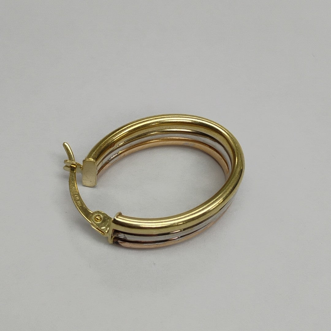 ARRACADAS PAR ORO COMBINADO 10 K 3 GRMS (SEMINUEVO)
