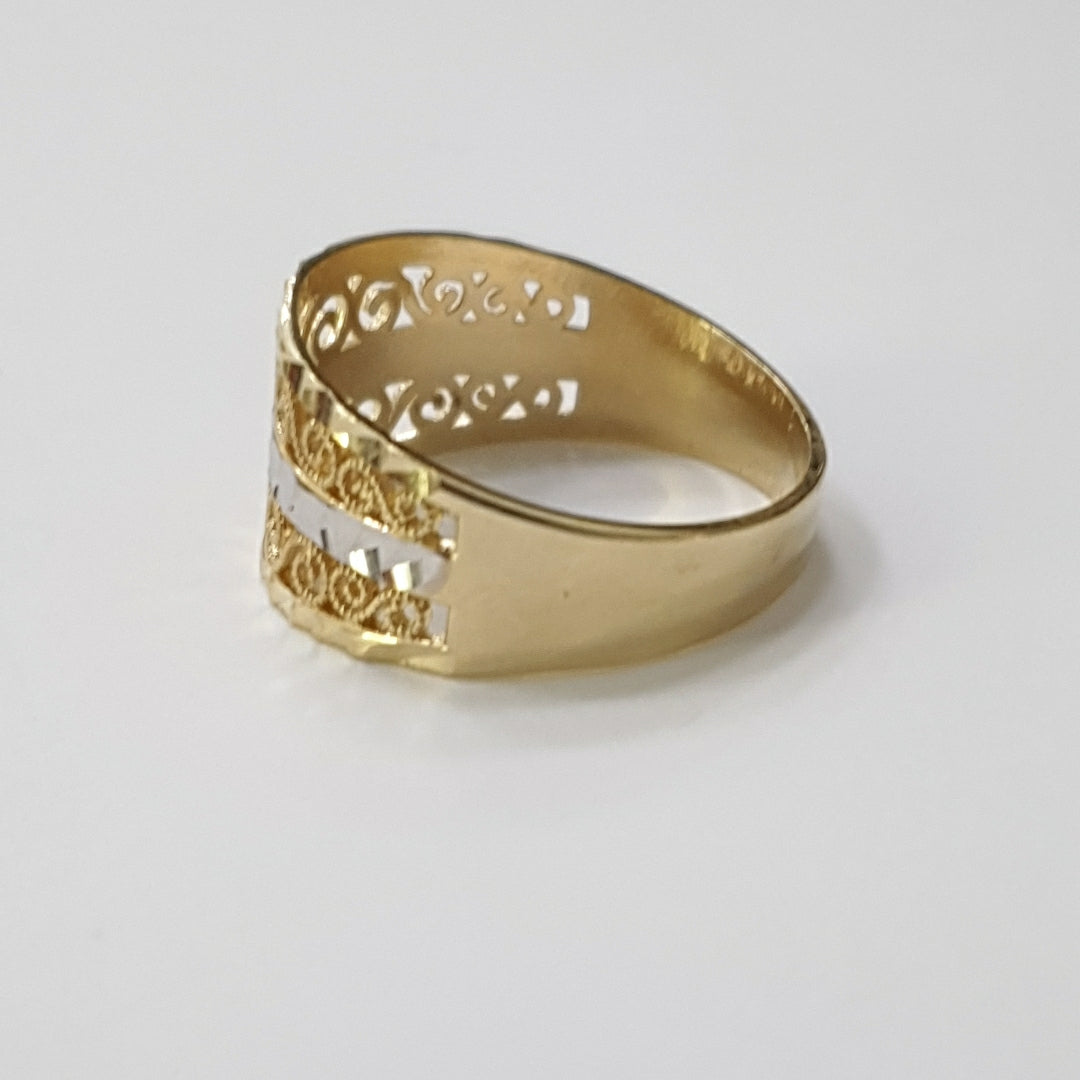 ANILLOS TIPO FILIGRANA 14K TALLA 8.5 3 GR (NUEVO)