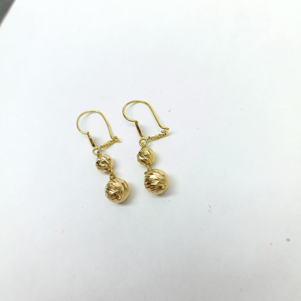 ARETES PAR ORO 18 K 3.3 GRMS (SEMINUEVO)
