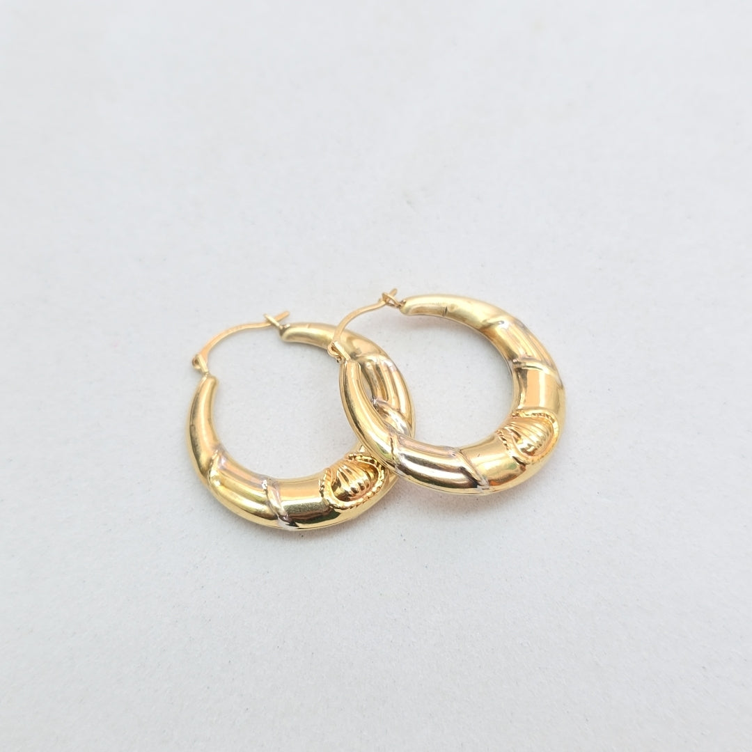 ARRACADAS PAR ORO 14 K 1.9 GRMS (SEMINUEVO)