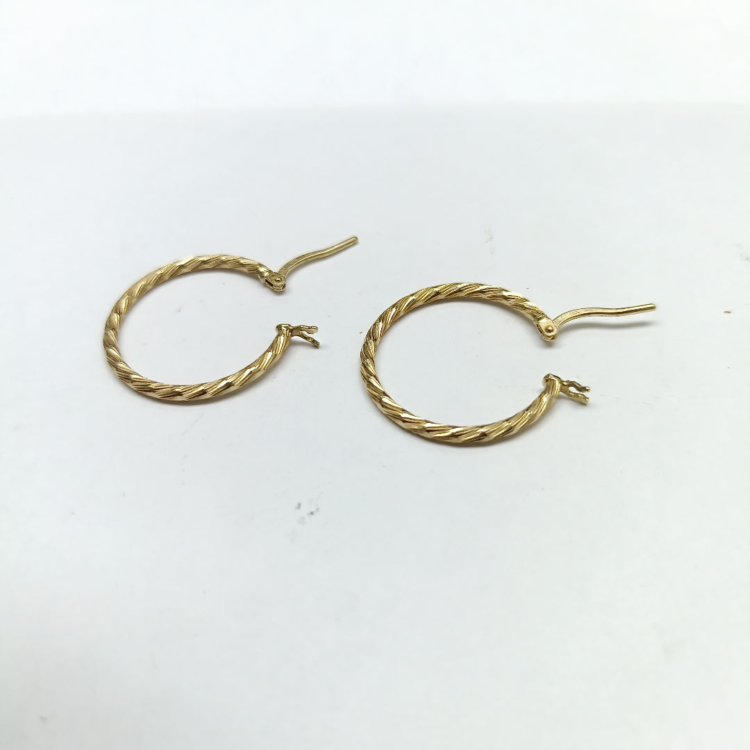 ARRACADAS PAR ORO 10 K 1.6 GRMS (SEMINUEVO)