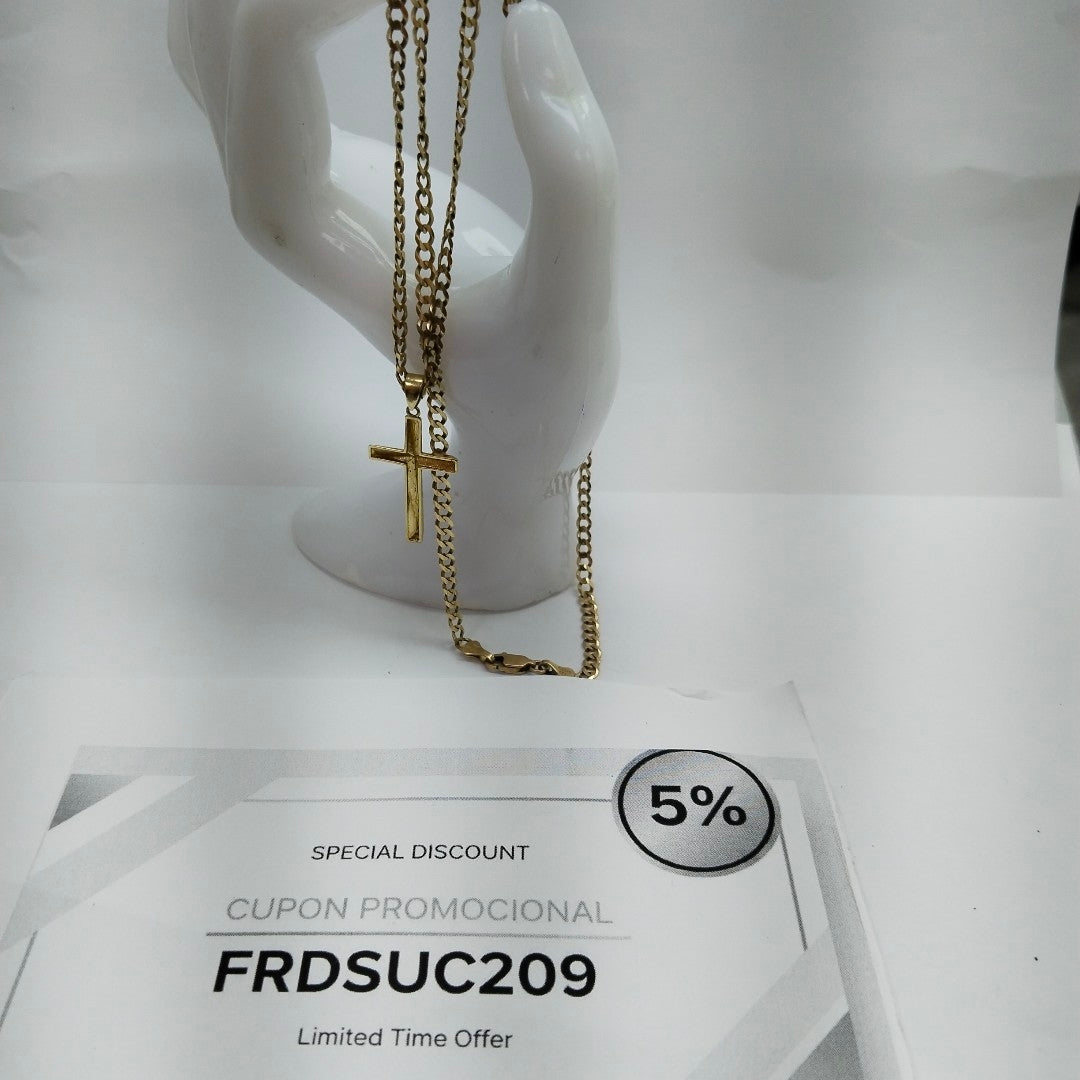 CADENA, DIJE ORO 10 K 8.5 GRMS (SEMINUEVO)
