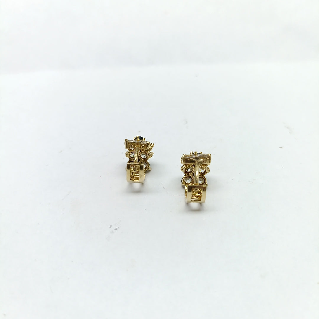 ARRACADAS PAR ORO 14 K 2.6 GRMS (SEMINUEVO)