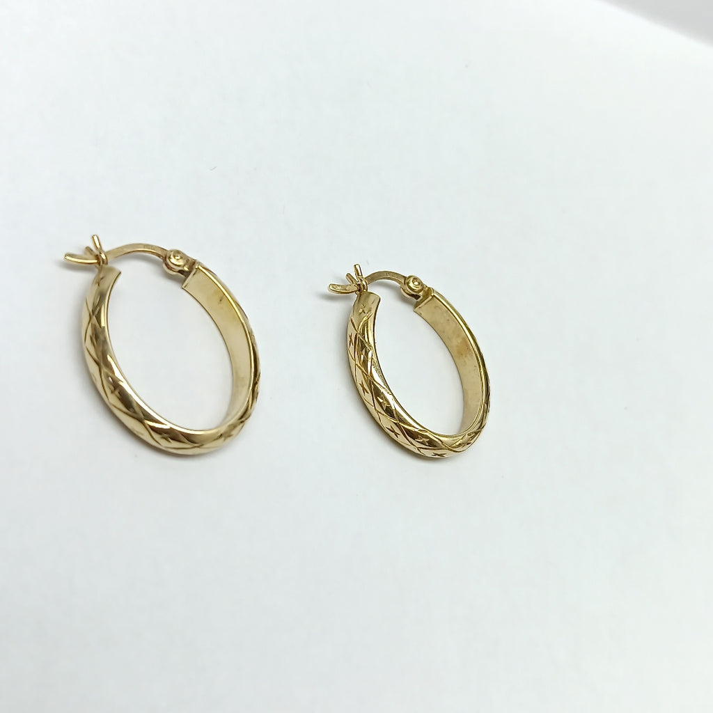 ARRACADAS PAR ORO 14 K 2.2 GRMS (SEMINUEVO)