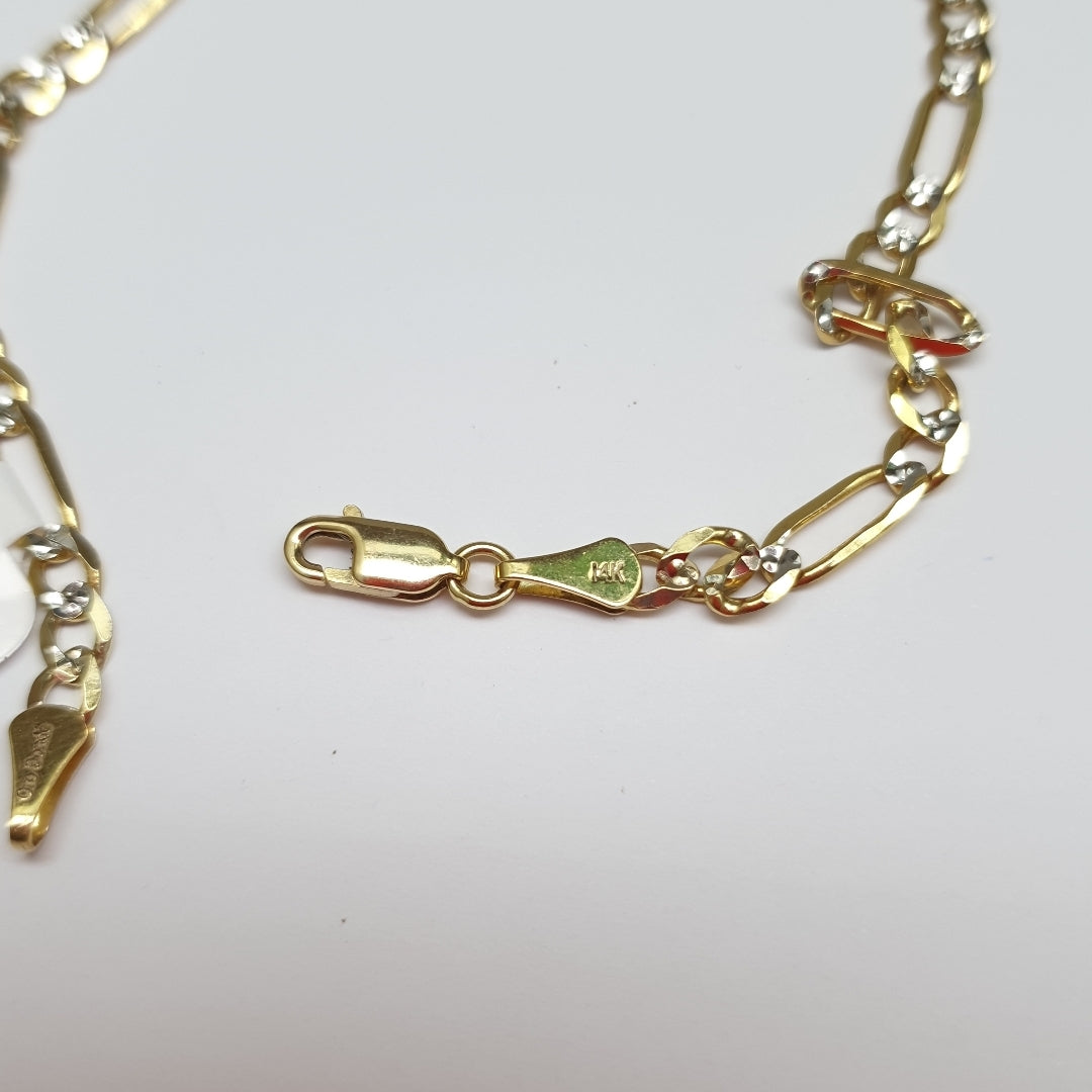 PULSERA 3X1 14K 21 CM 4.6 GR (NUEVO)