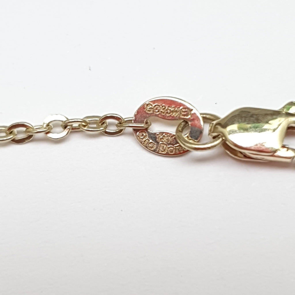 PULSERA ESPECIAL 14K 18 CM 4.3 GR (NUEVO)