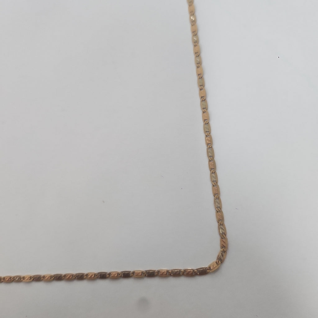CADENA ORO COMBINADO 14 K 3,90 GRMS (SEMINUEVO)